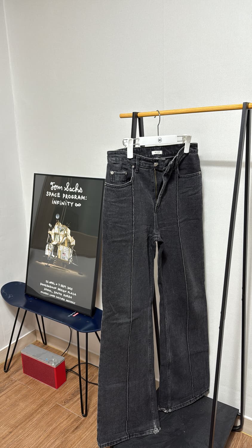 문선 signature pin tuck boots cut denim 상품이미지1