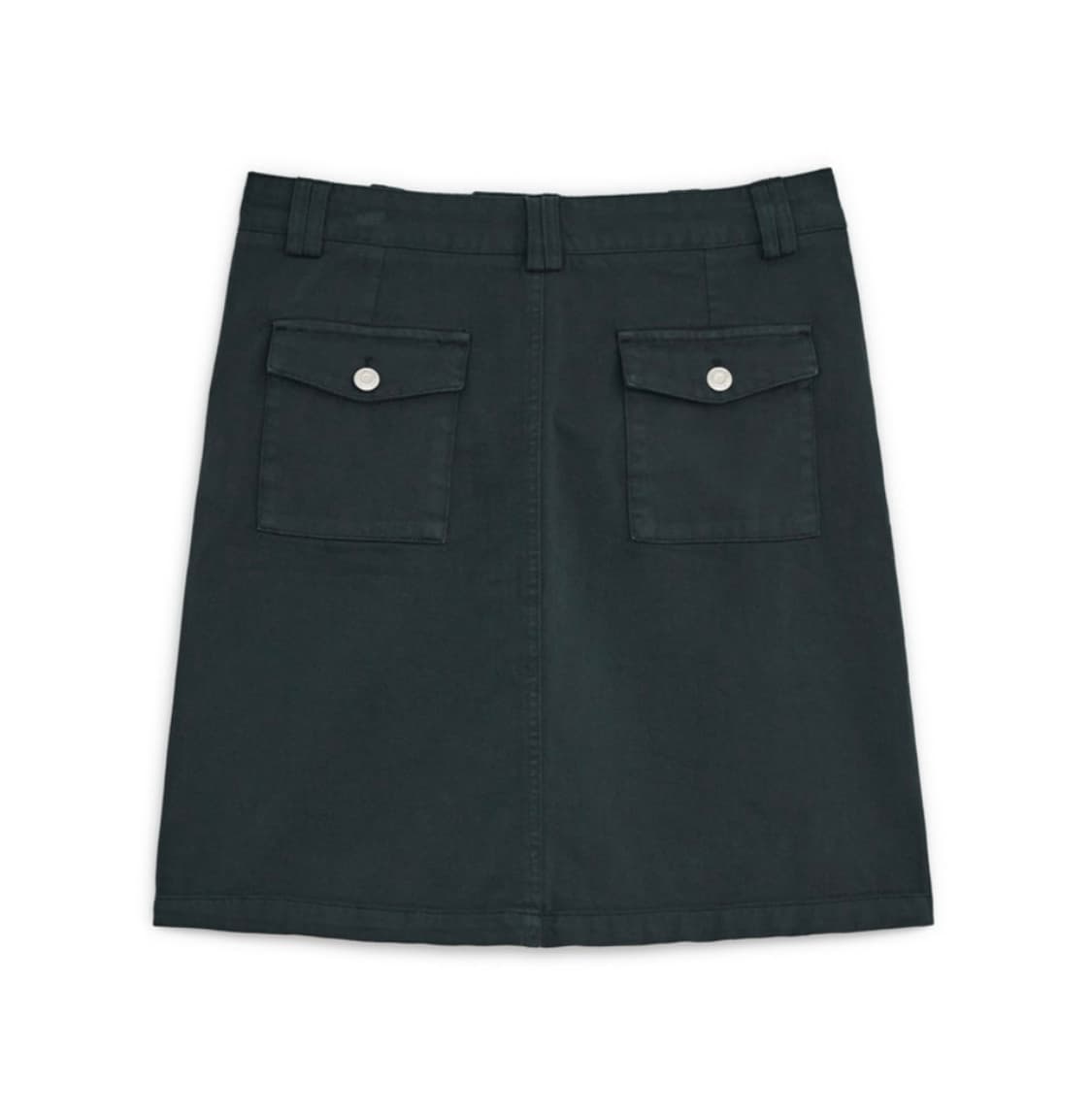 썬번프로젝트 STRAIGHT COTTON MIDI SKIRT, NAVY 상품이미지5