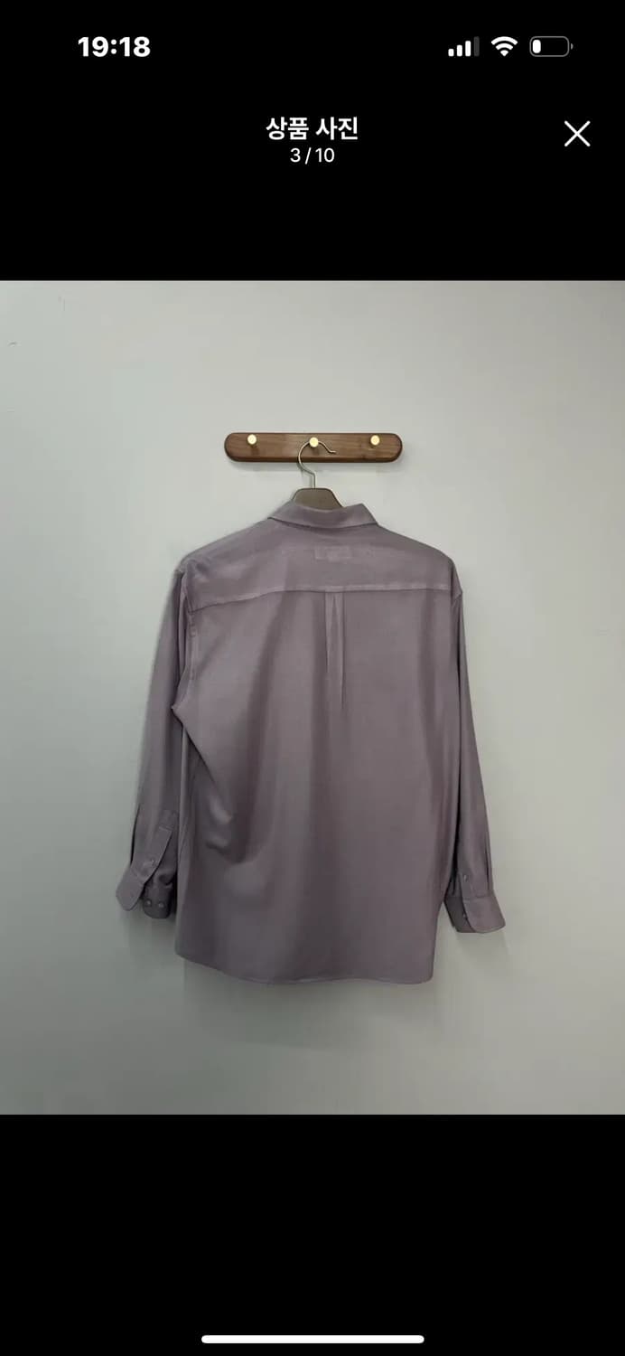 입생로랑 퍼플 원포켓 셔츠 A3408 상품이미지4