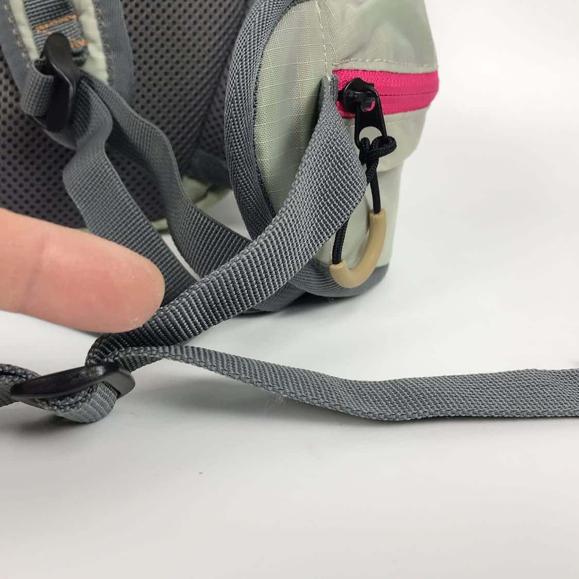 아식스 올드 고프코어 핑크 미니 백팩 가방 상품이미지7