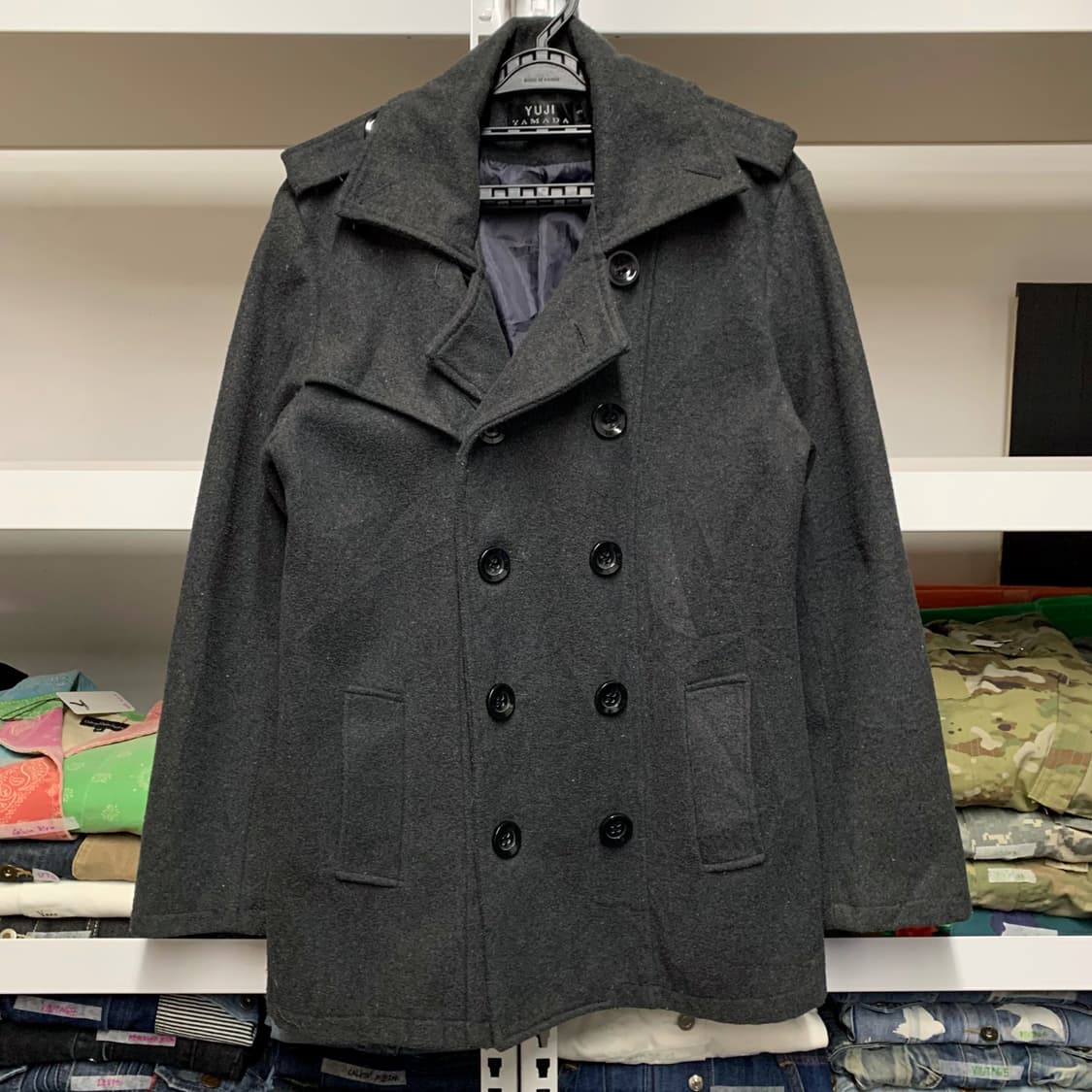 [M] 유지 야마다 울 더블피코트 상품이미지2