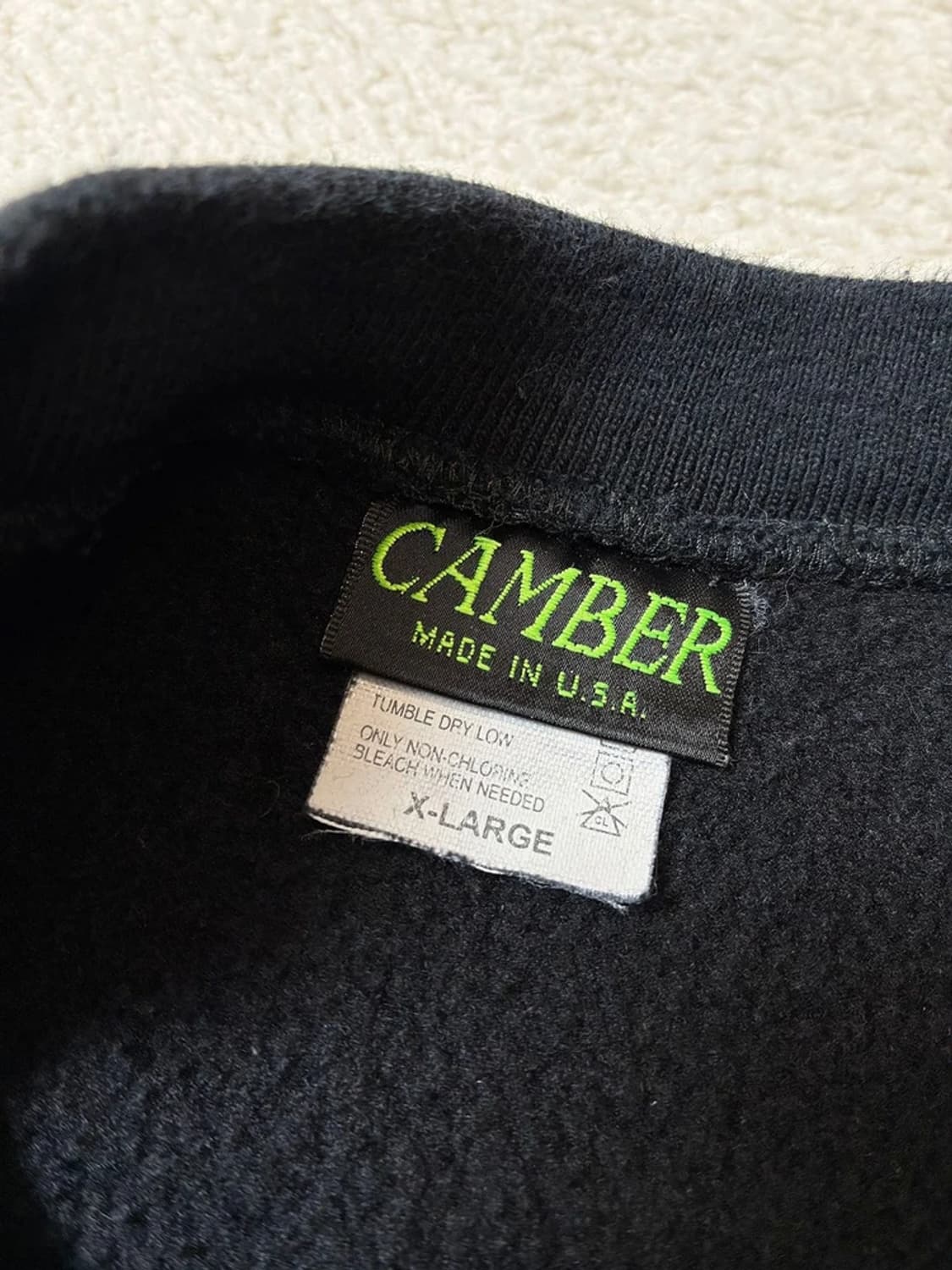 캠버 x 커버낫 USA 빅로고 헤비코튼 스웻 맨투맨 PN7233 상품이미지6