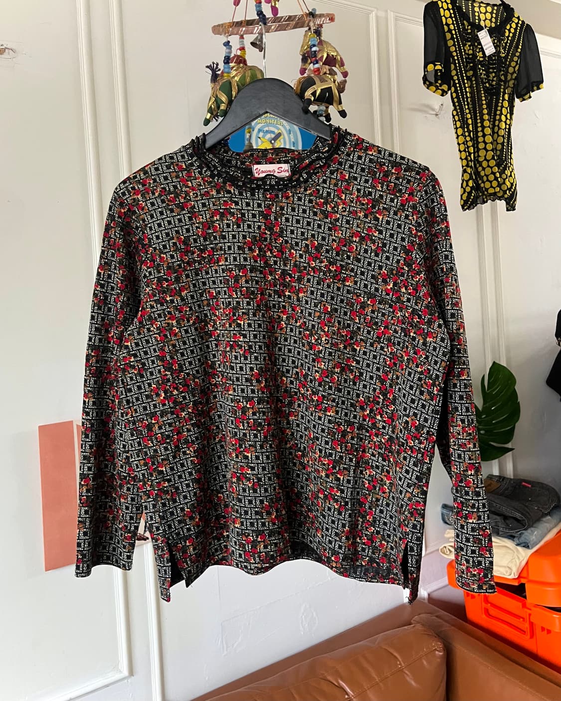 -1990s JPN Vintage Anique Floral Top 상품이미지3