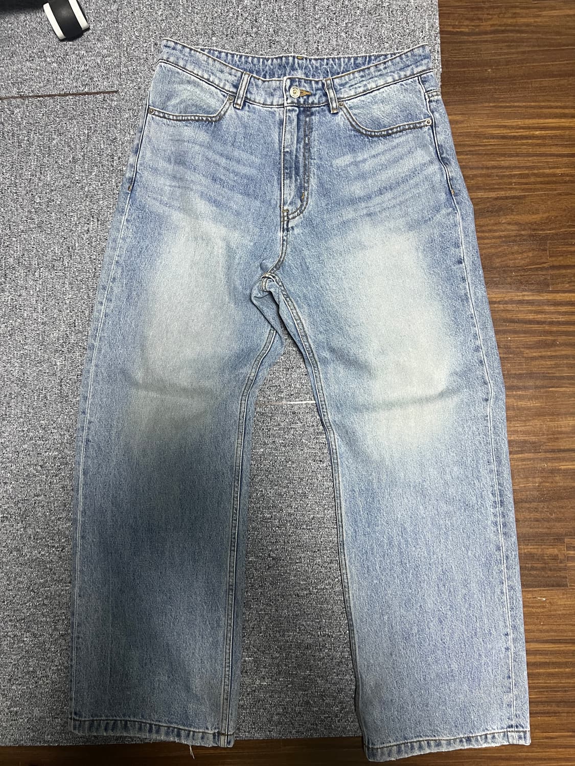 쿠어 워시드 세미 플레어 팬츠(L) 상품이미지4