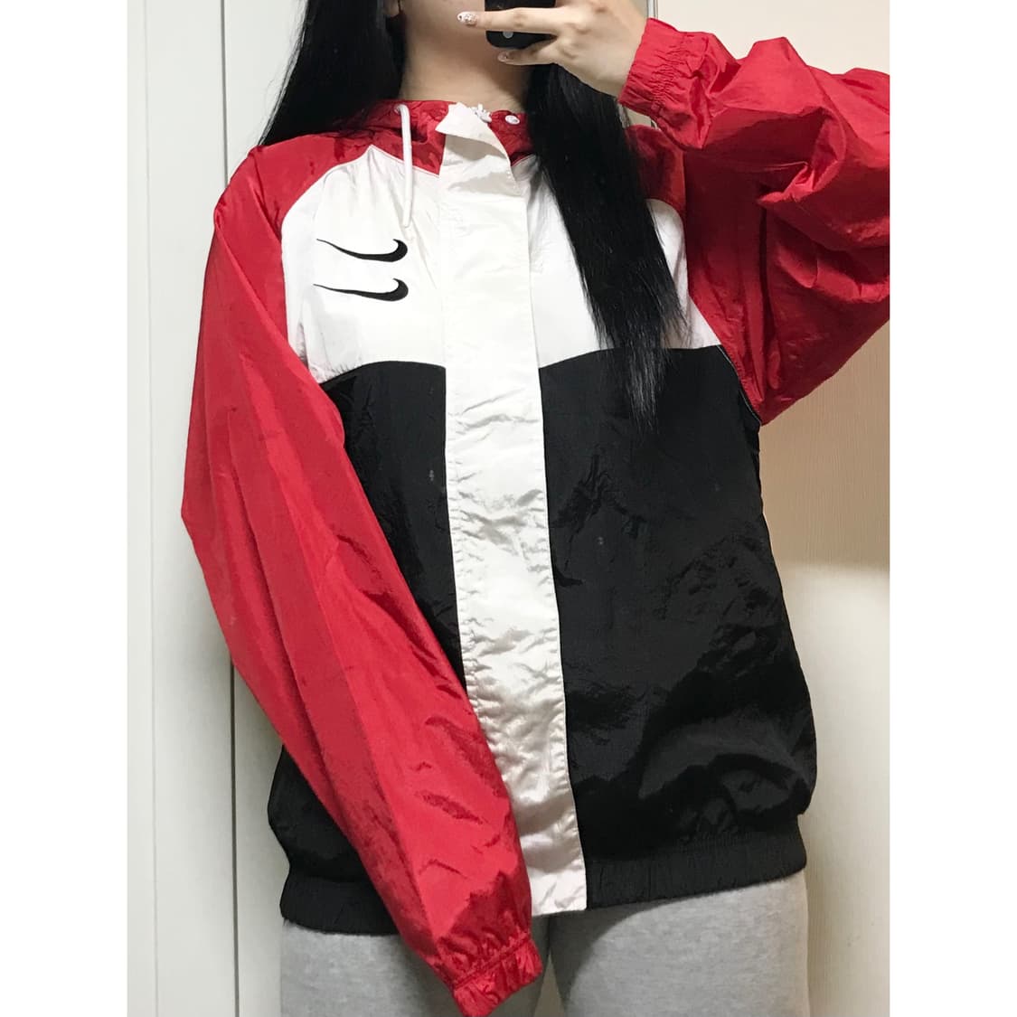 나이키 더블 스우시 바람막이 점퍼 M 상품이미지1