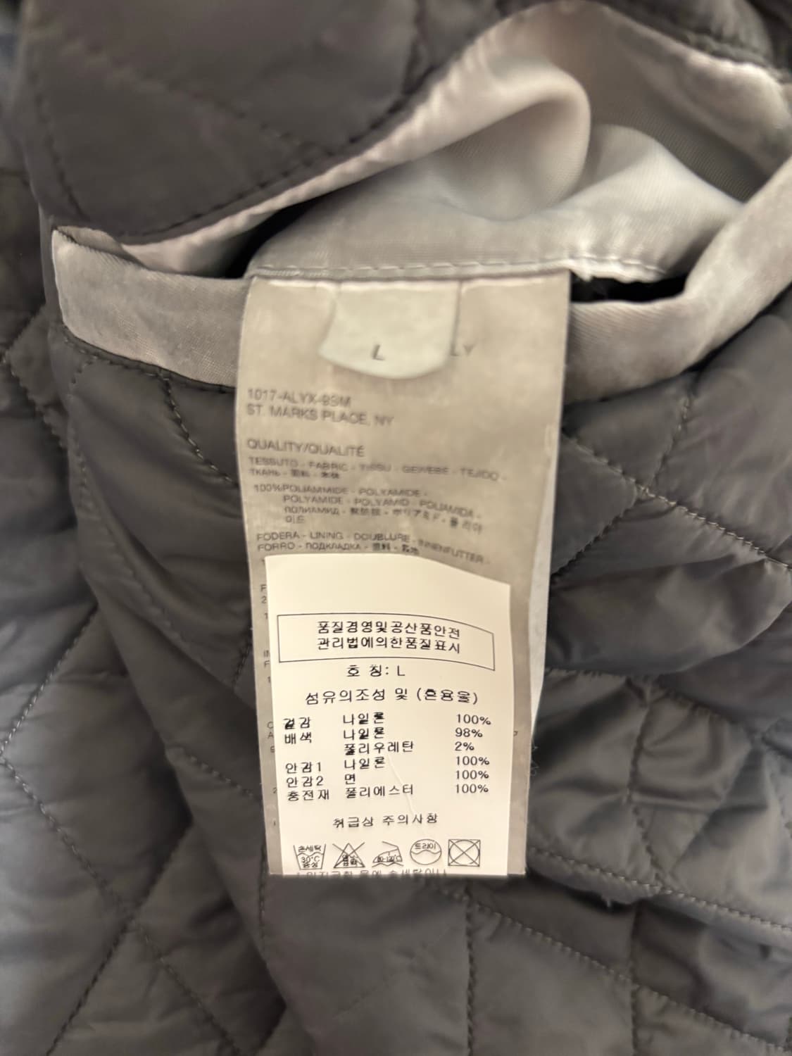 알릭스 워시드 블랙 오버다이 봄버 자켓  상품이미지6