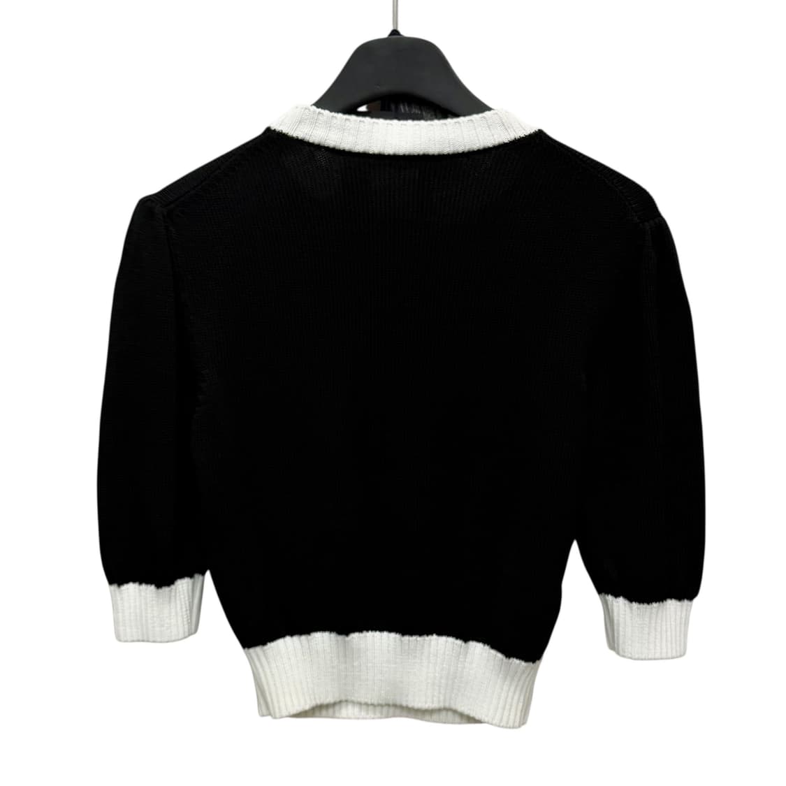 프라다 미니 로고 크롭 코튼 니트 (55)  상품이미지4