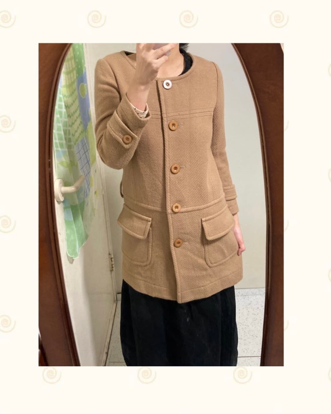 나나미 카라멜 코트 상품이미지1