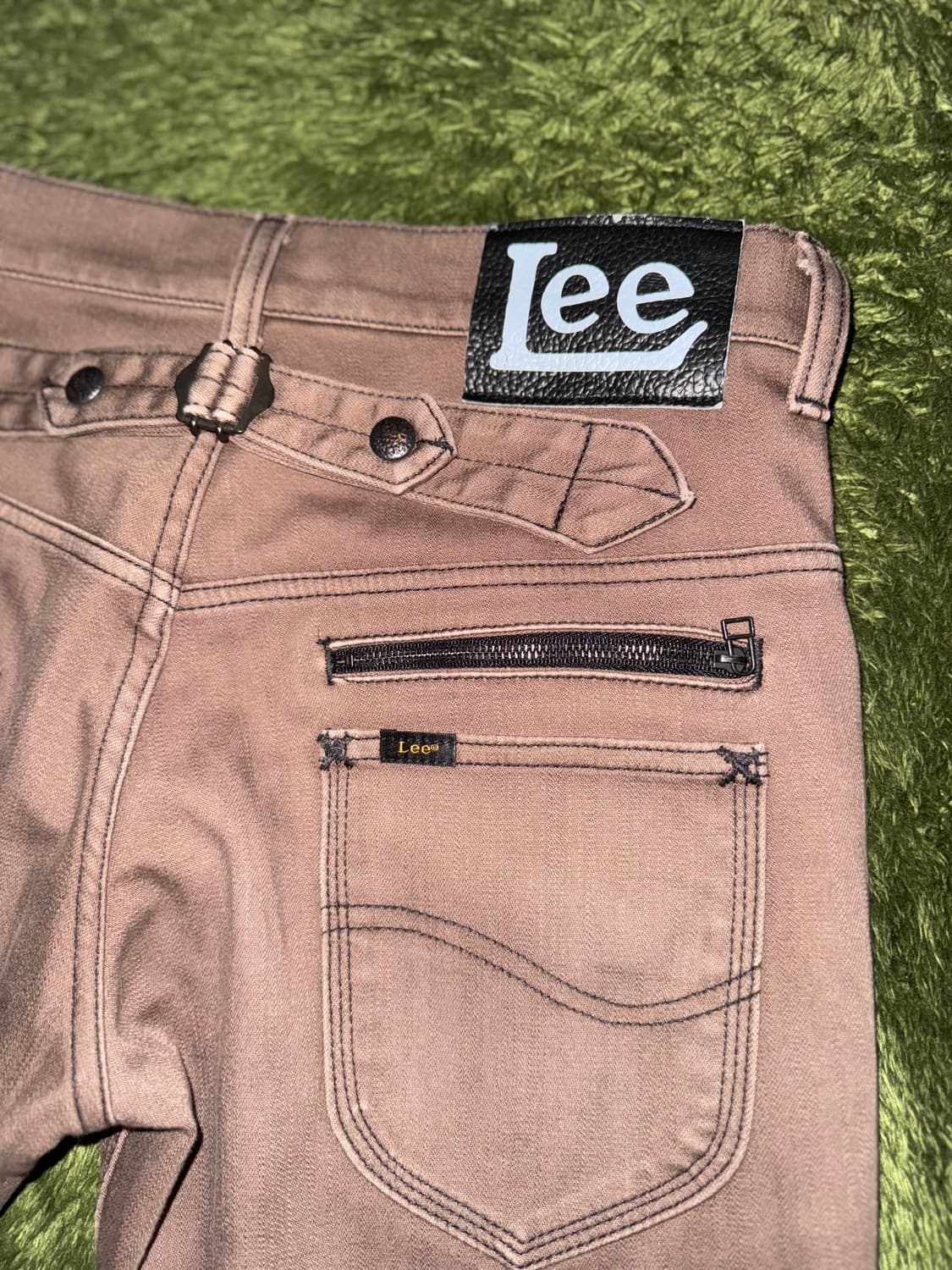 [28] 00s LEE 리 재팬 신치백 코튼 블렌디드 팬츠 브라운 상품이미지9