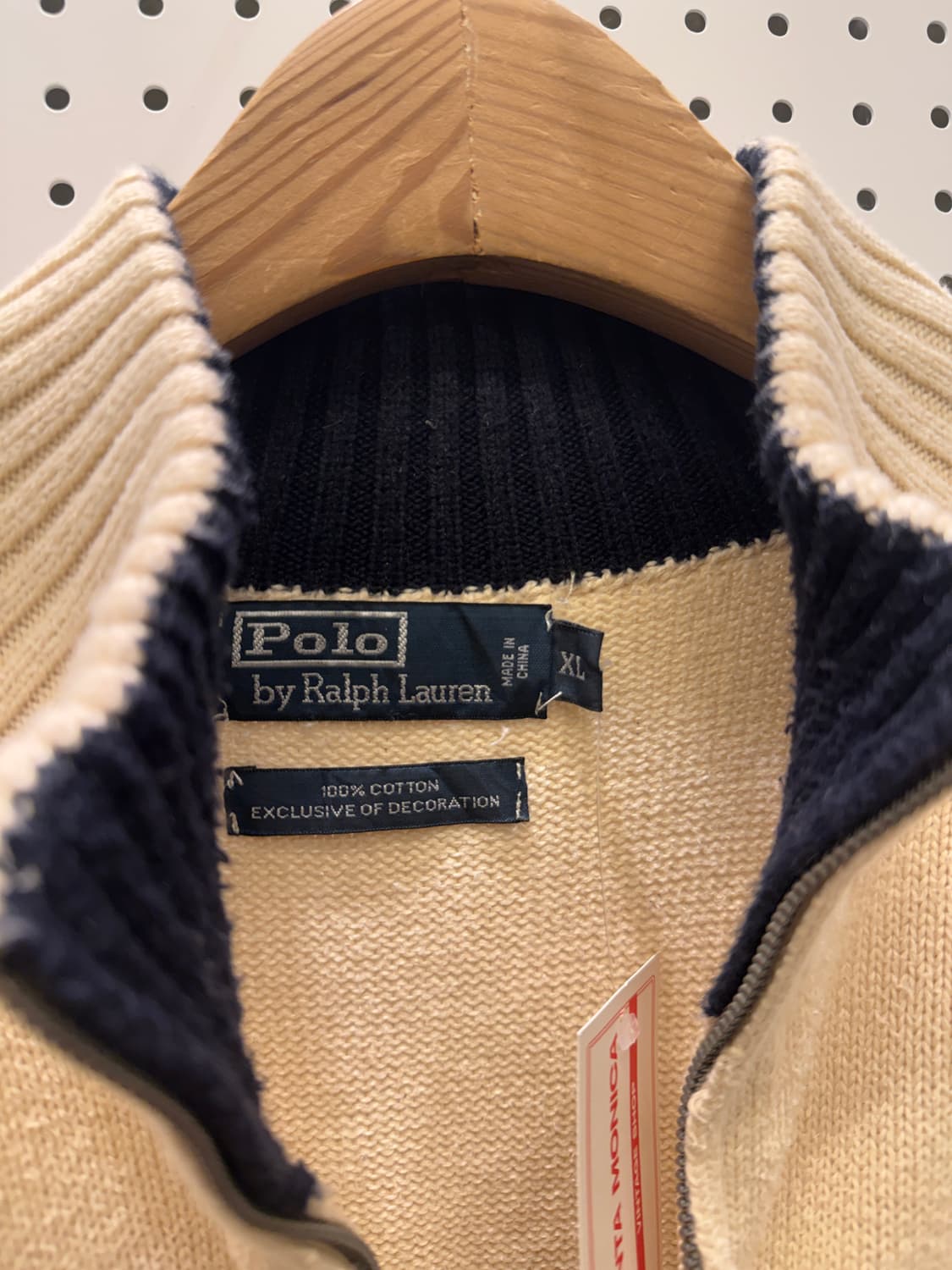 폴로 랄프로렌 베이지 하프집업 니트 U183 상품이미지4
