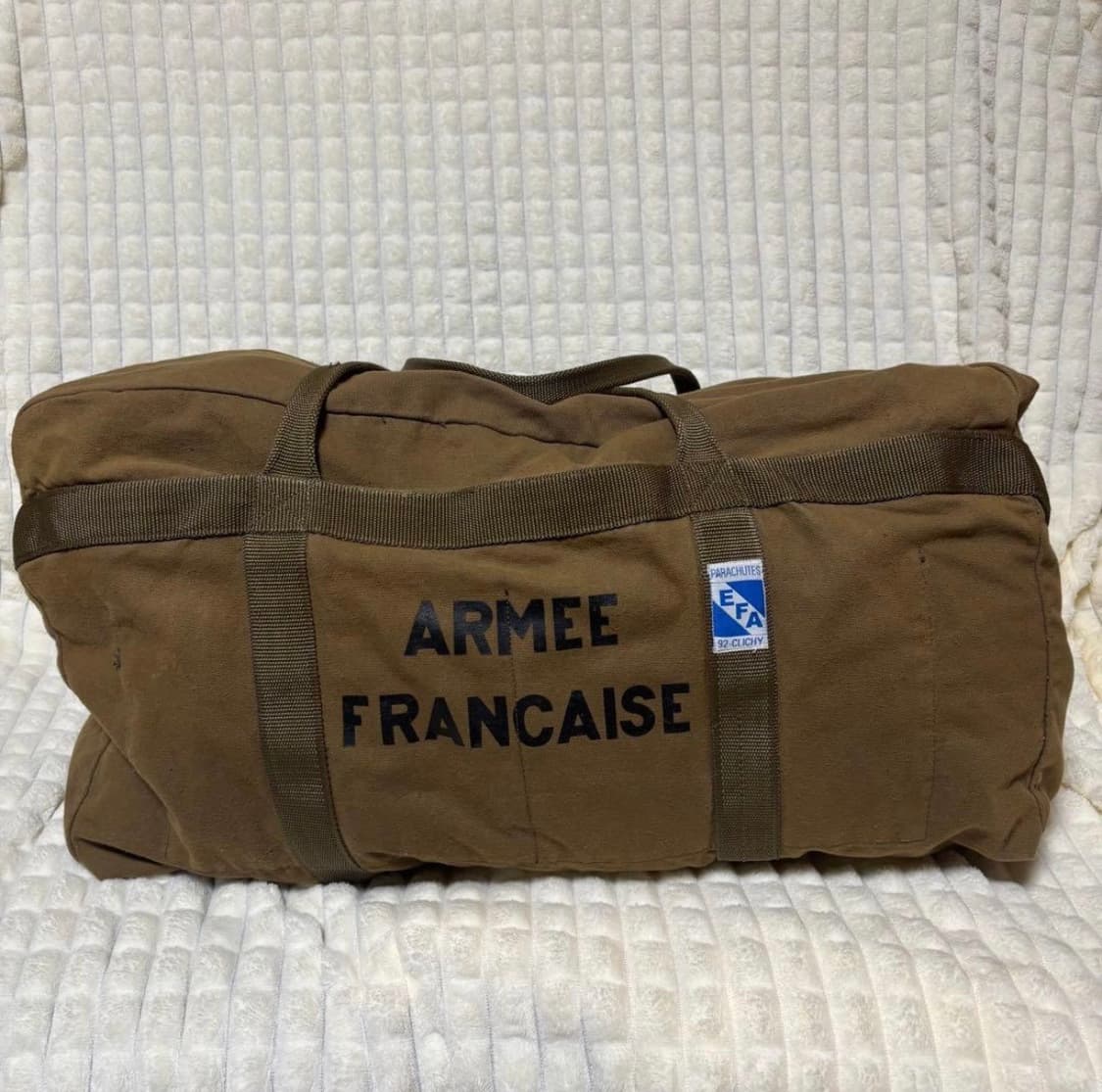 OS) 1960s French Military 프랑스군 낙하산 더플백 상품이미지1