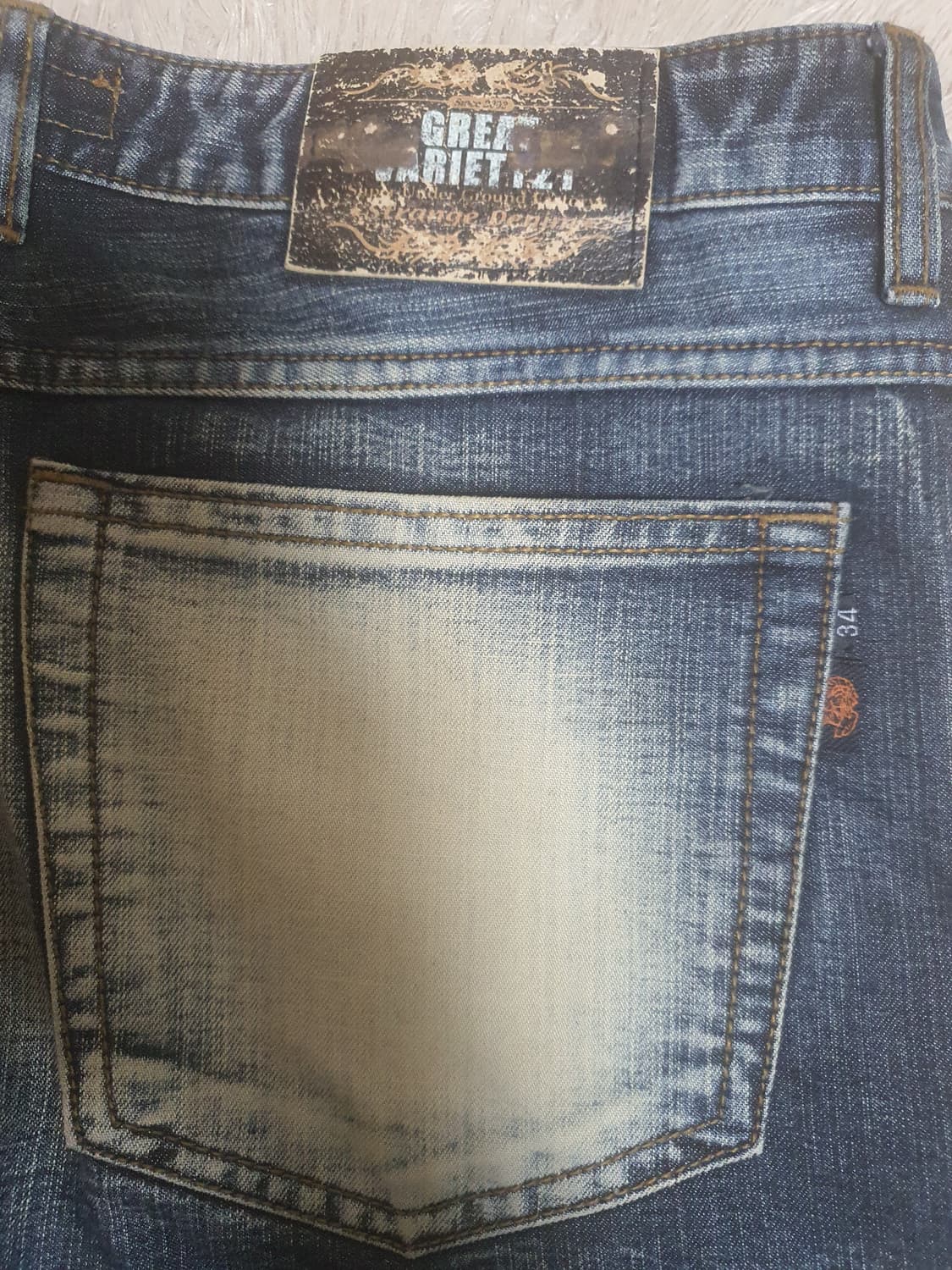 빈티지 데님 청바지 상태 굿 사이즈 34~35 상품이미지4