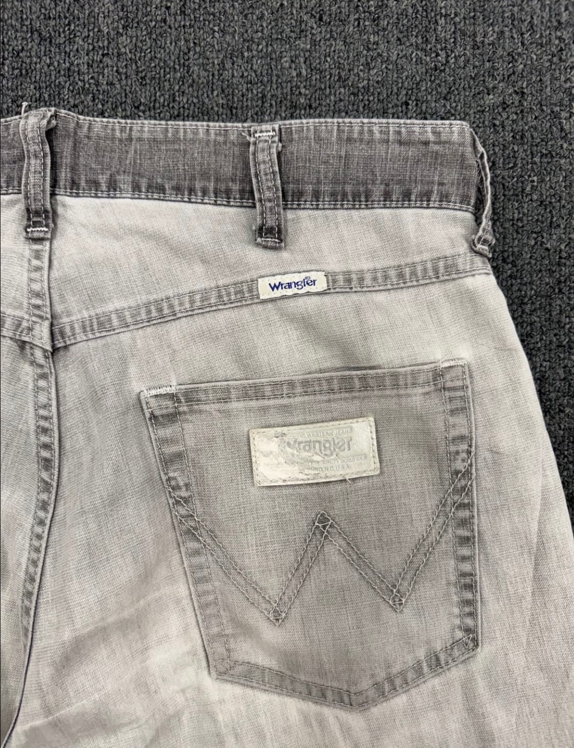 랭글러 빈티지 w3444 그레이 데님팬츠 상품이미지9