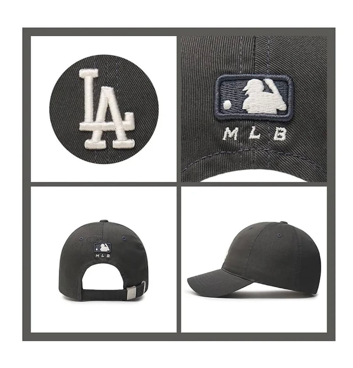 MLB / 루키 언스트럭쳐 볼캡 LA (차콜 그레이) 상품이미지2