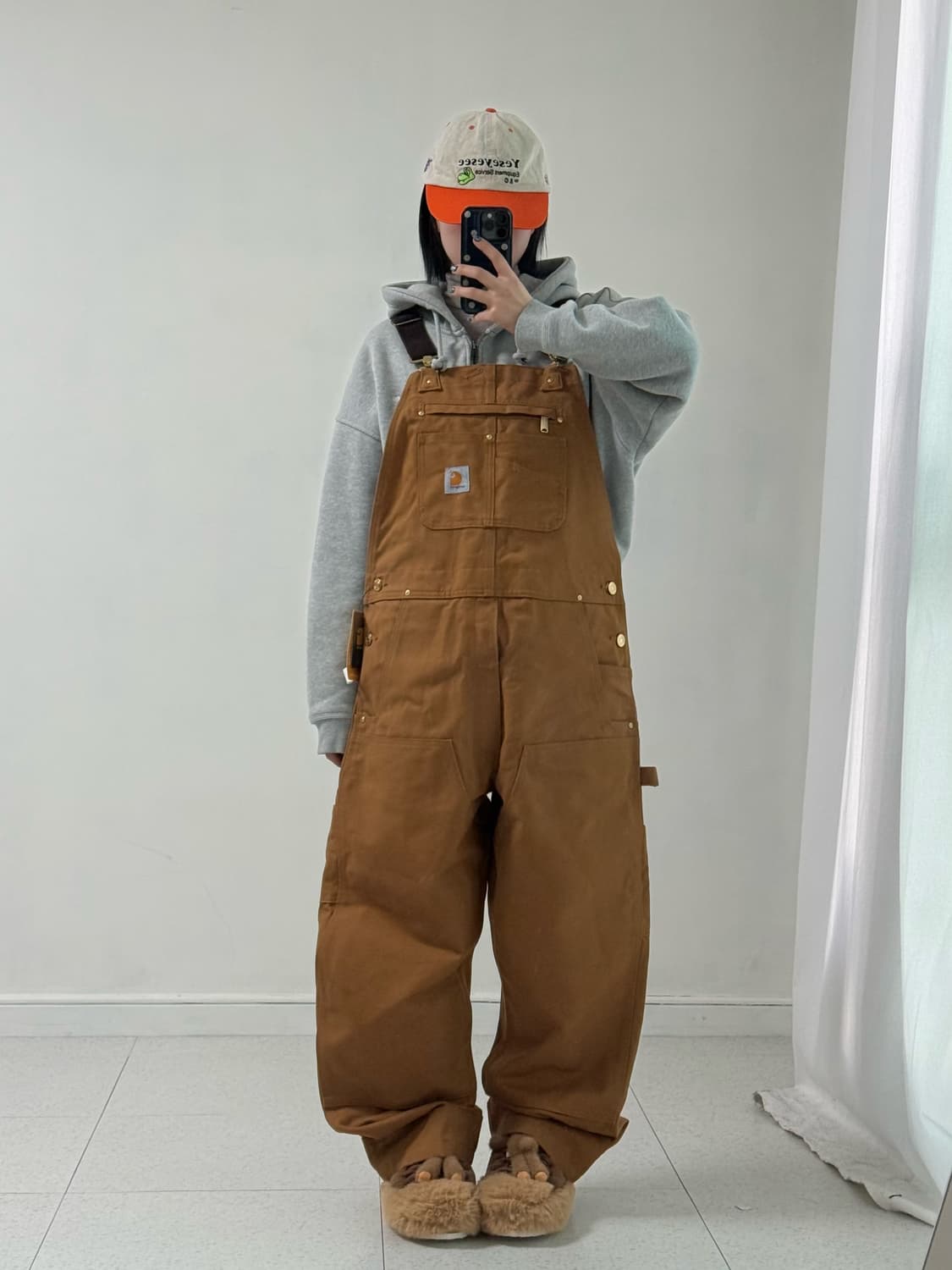 칼하트 브라운 오버롤  상품이미지1