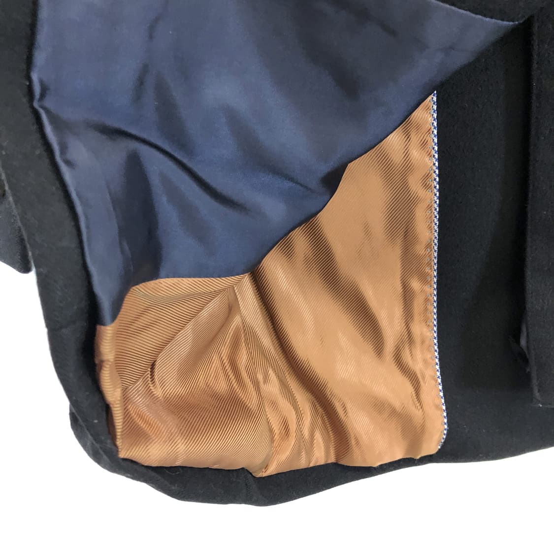 지이크 캐시미어 50% 블랙 울코트 90 사이즈  상품이미지5