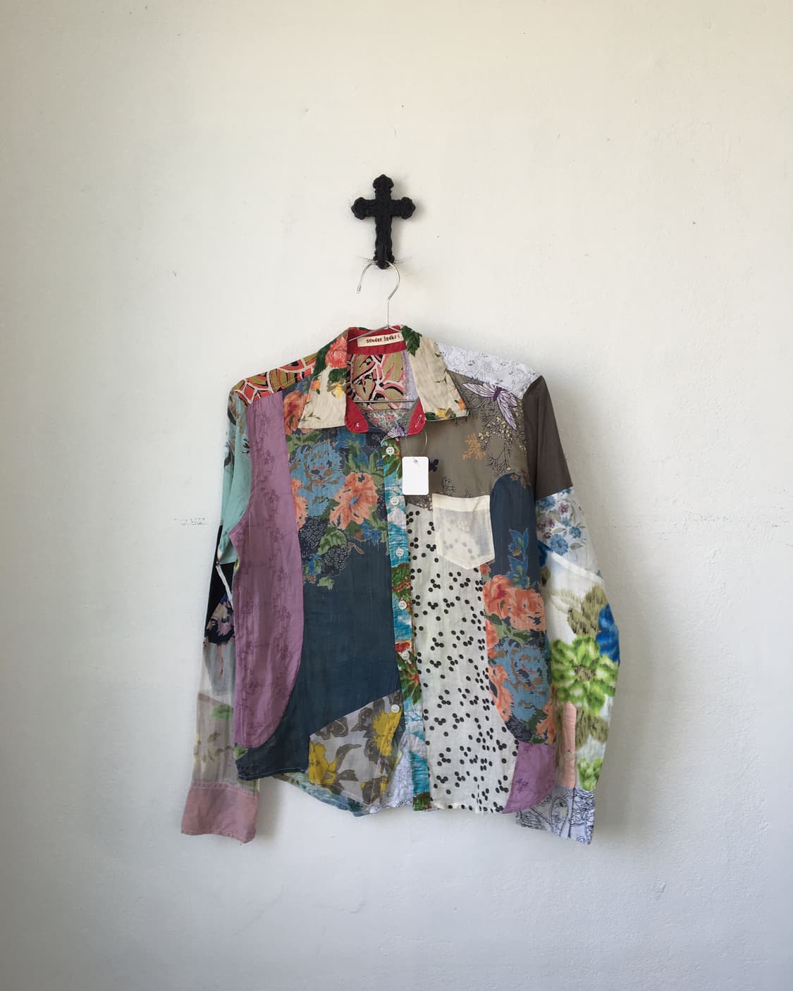 Patch work shirt 상품이미지1