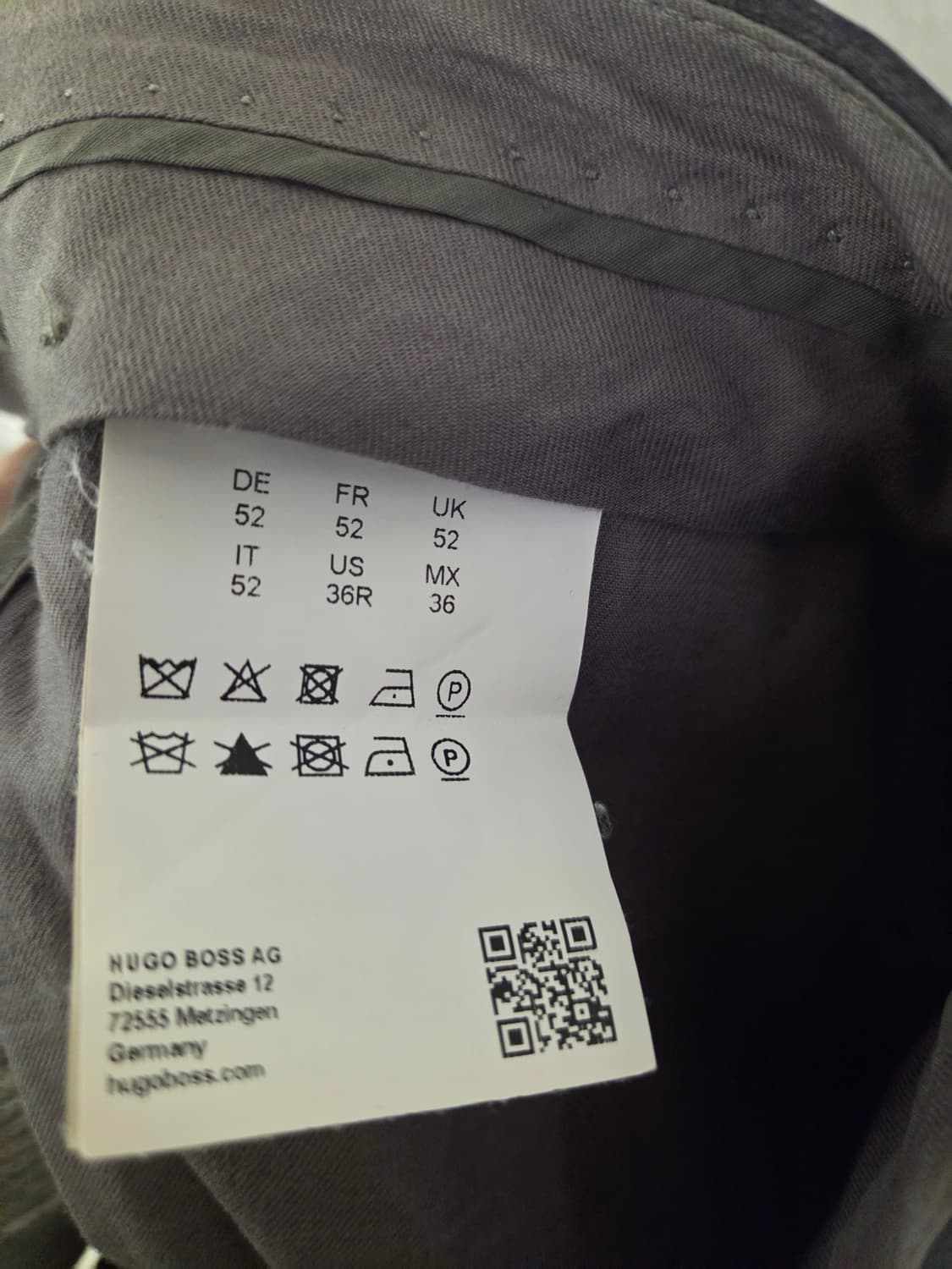 휴고보스 남성 정장 세트 그레이 52 상품이미지10