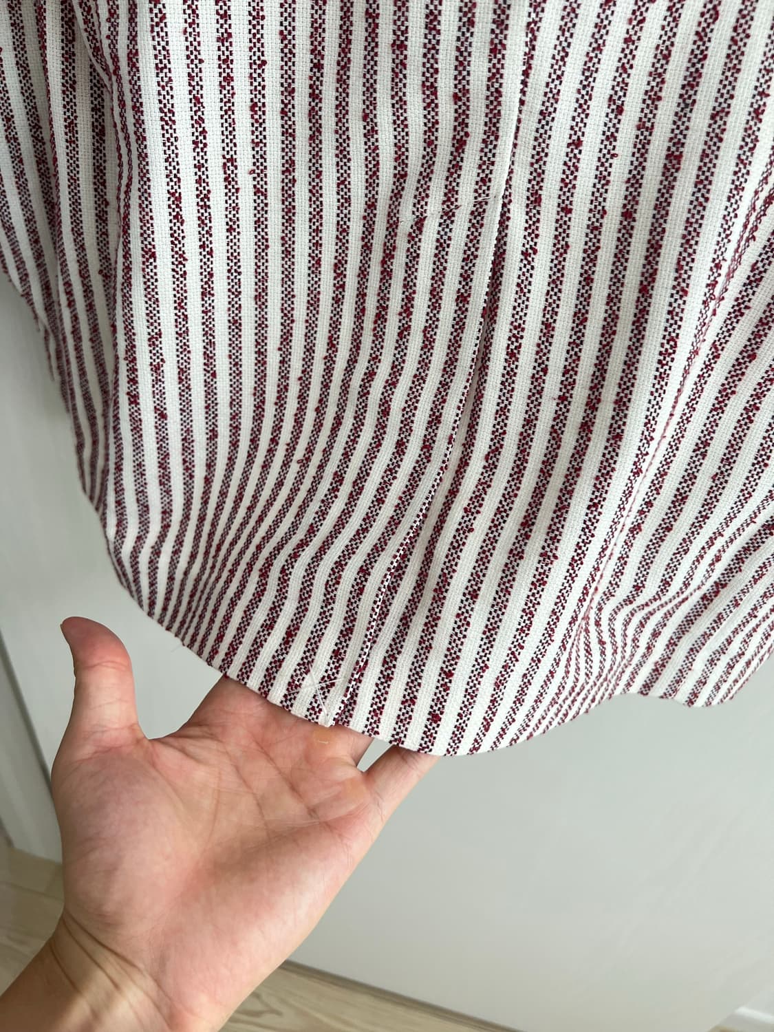 블록일레븐 스트라이프 린넨 자켓 새상품 판매 상품이미지5