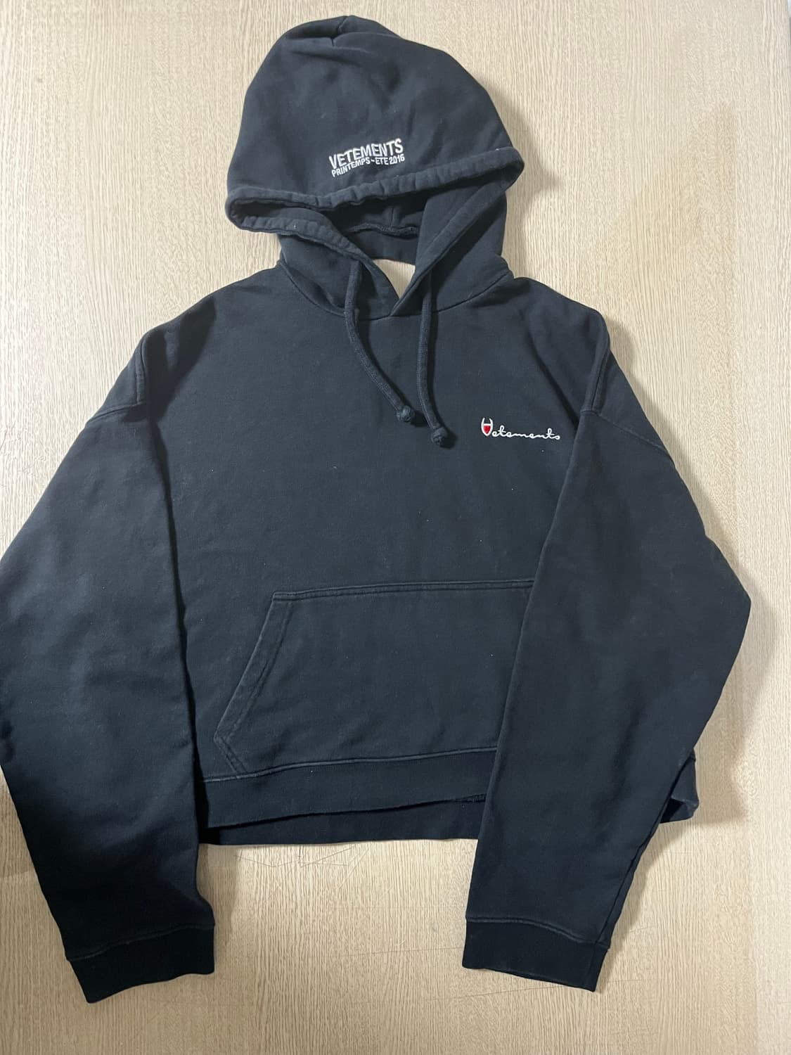 Xs 베트멍 ss16 메탈 로고 리버시블 크롭 후드 상품이미지1