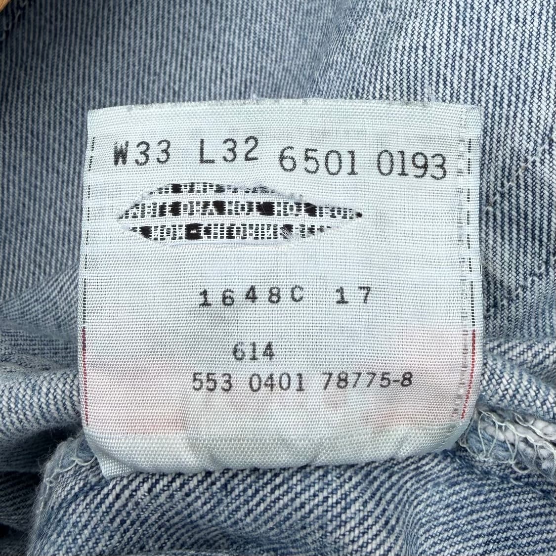 01 USA Vintage Levis 501 W33 L32 상품이미지10