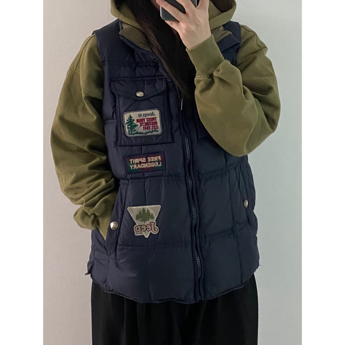 지프 패딩조끼 상품이미지2