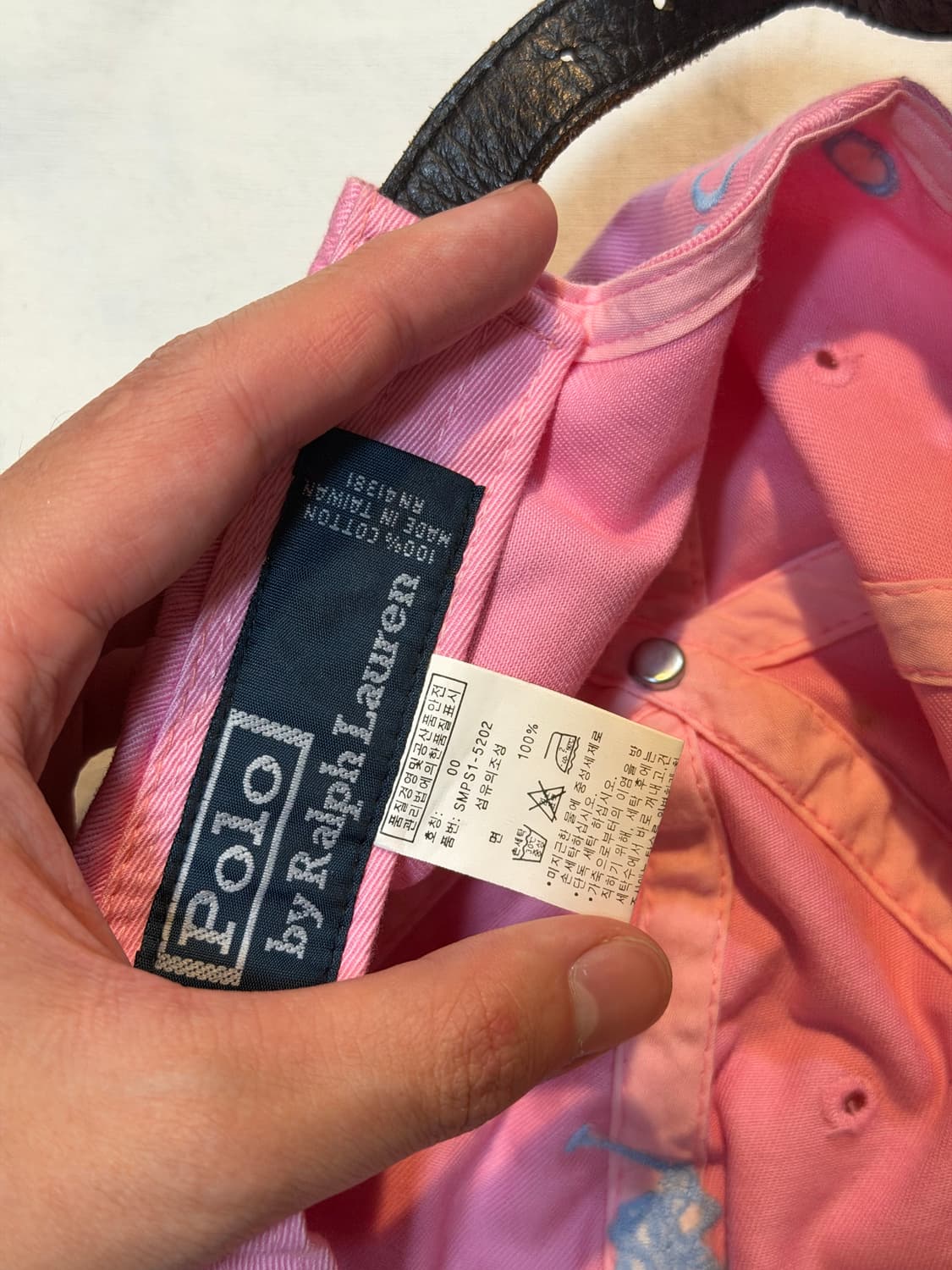 폴로 랄프로렌 빅포니 볼캡 베이비핑크 상품이미지3