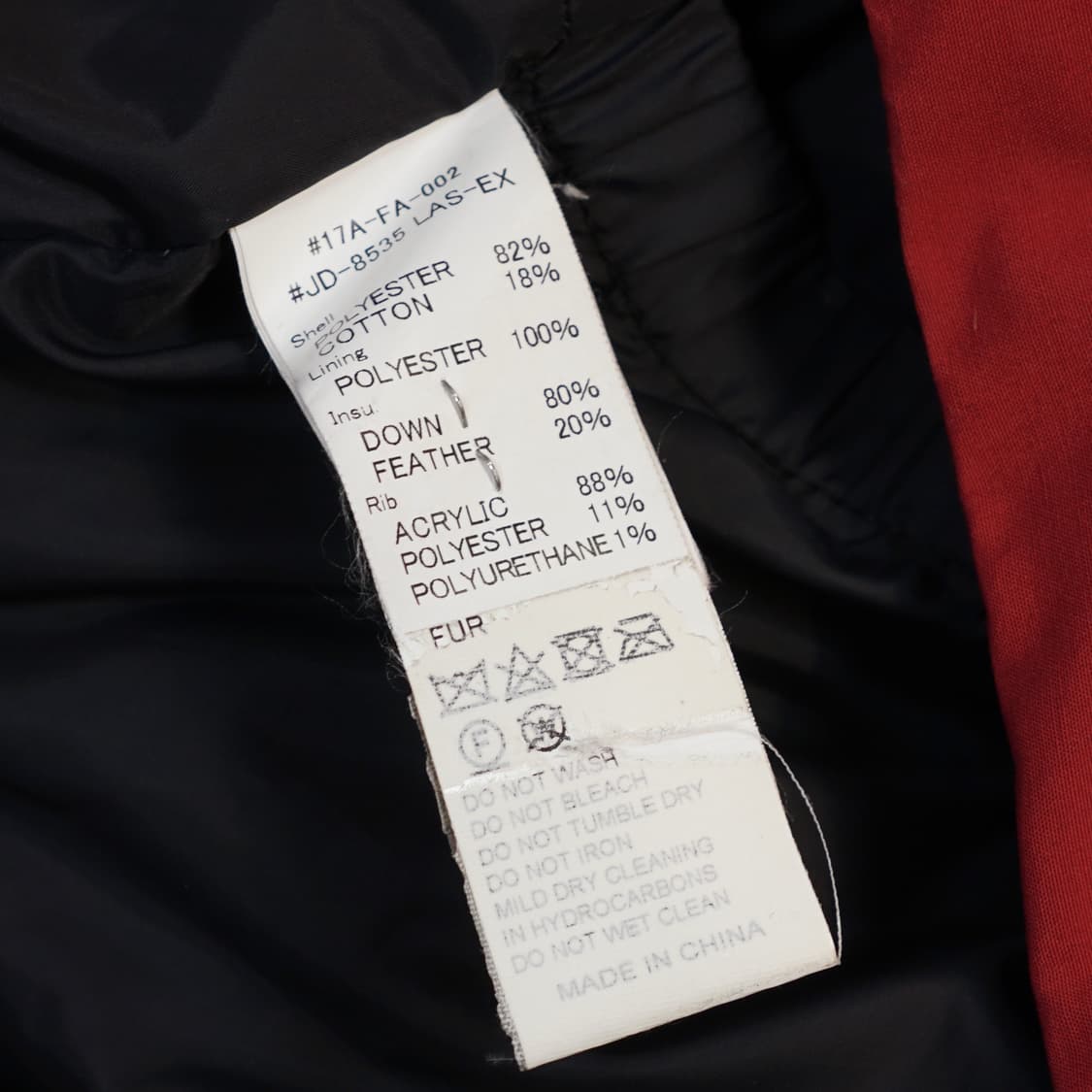 단톤 보르도 다운 자켓 상품이미지8