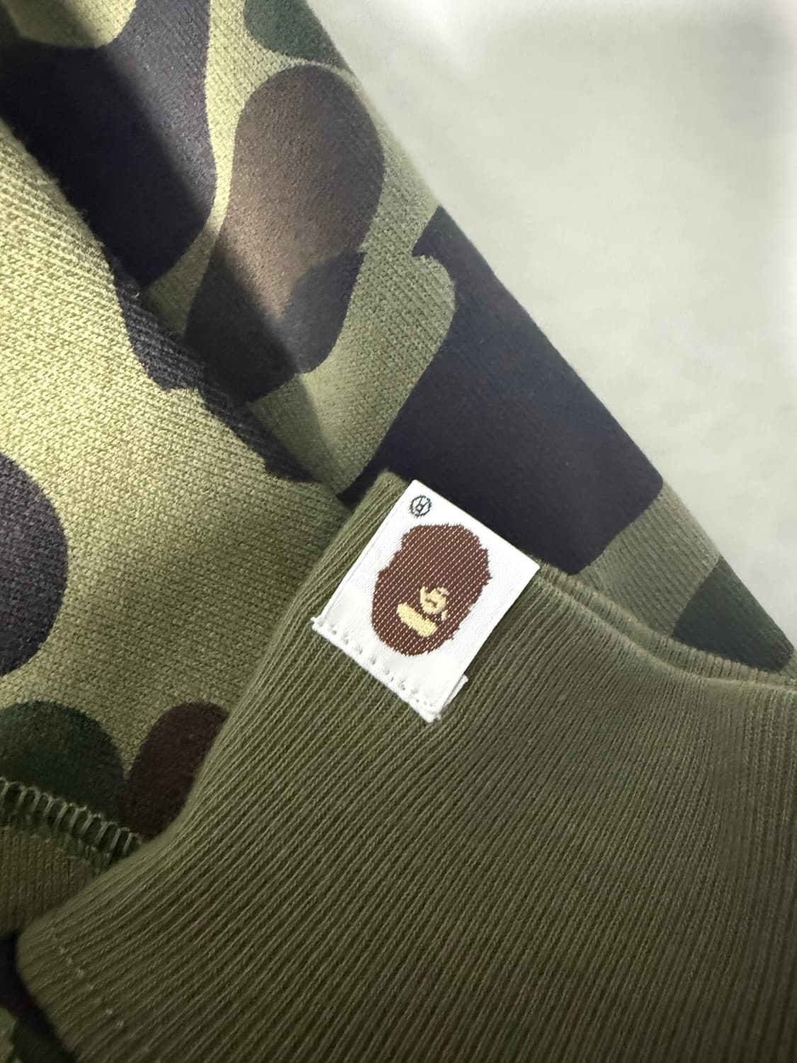 베이프 녹계 후드집업 M사이즈 판매 상품이미지4