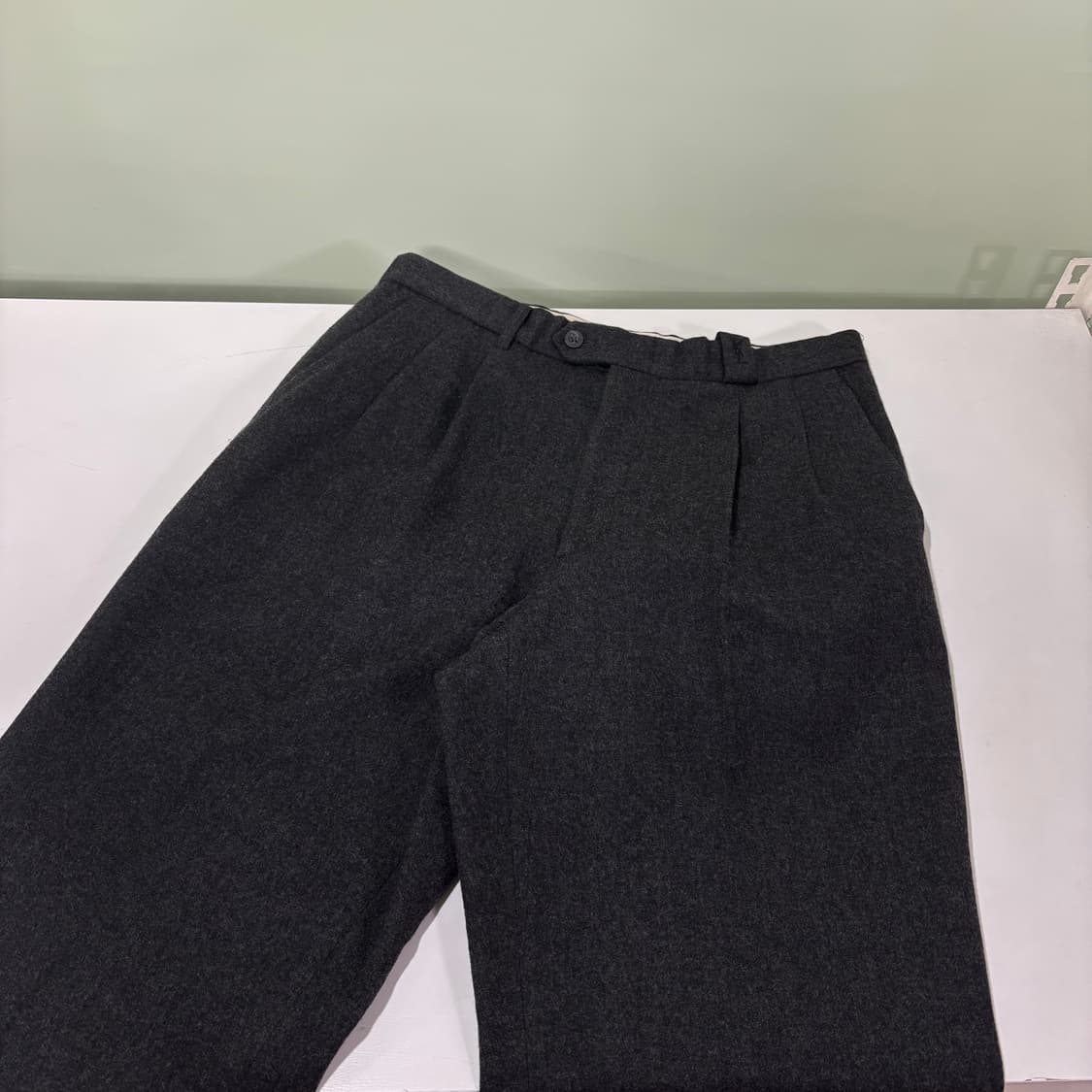 30-31 입생로랑 YSL 레귤러핏 차콜 울 슬랙스 상품이미지2