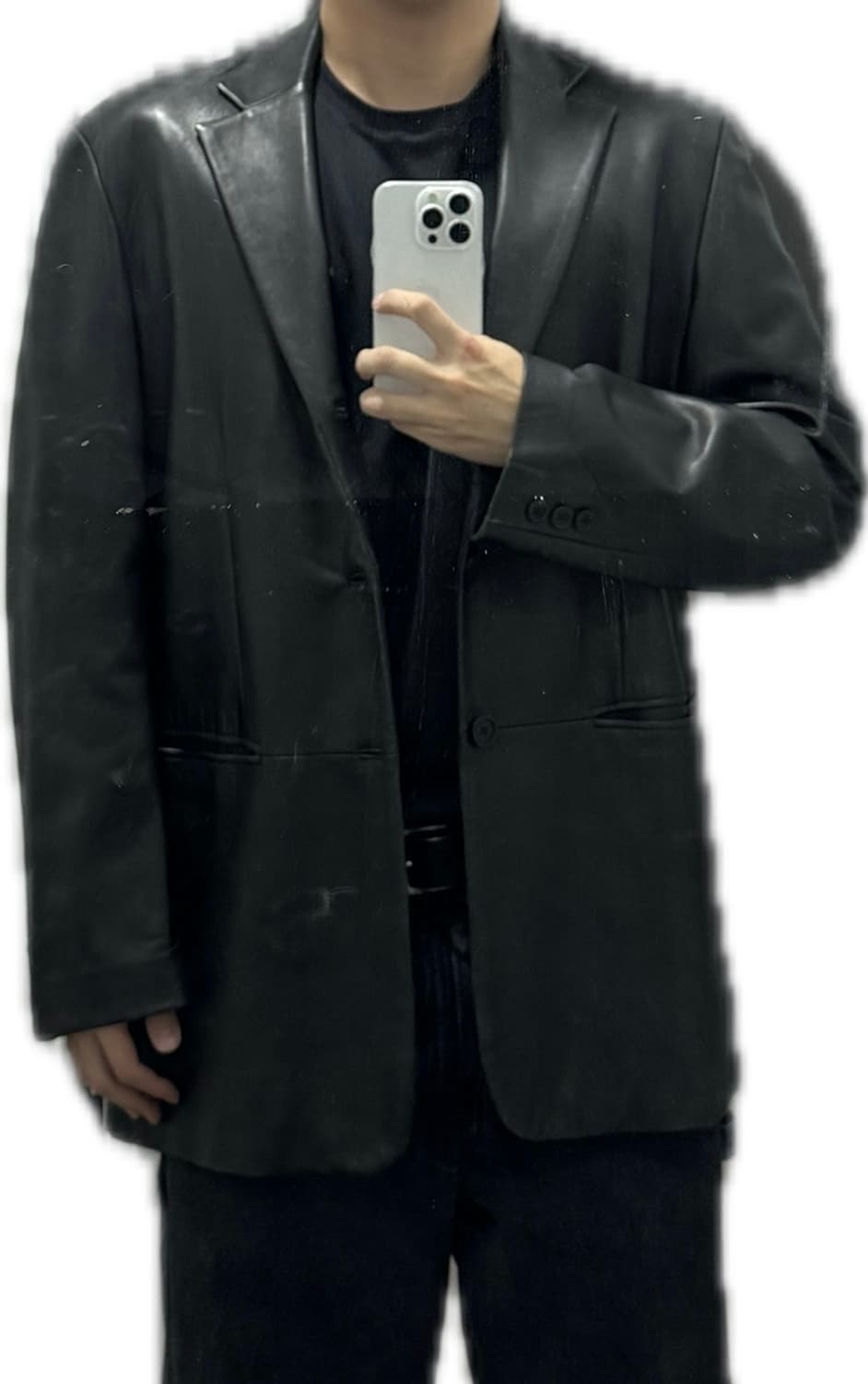양가죽 블레이저 가죽 레더 핏 좋고 상태 좋아요 상품이미지7