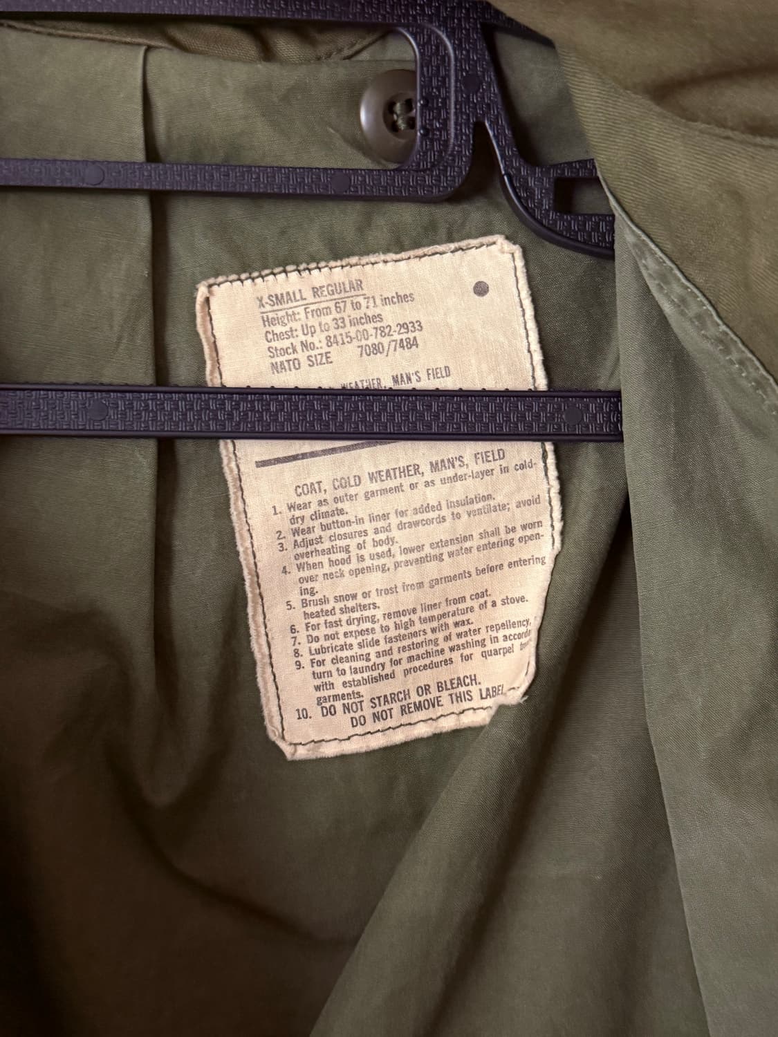 M65 field jacket original (남성 s-m, 여성 m) 상품이미지3
