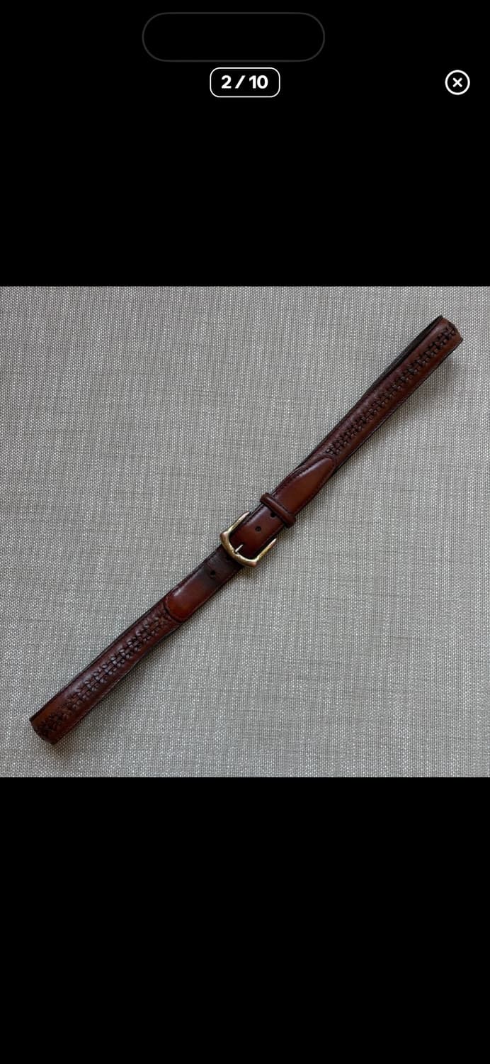 90s 아르헨티나 Full Grain Cowhide 솔브 버클 상품이미지2