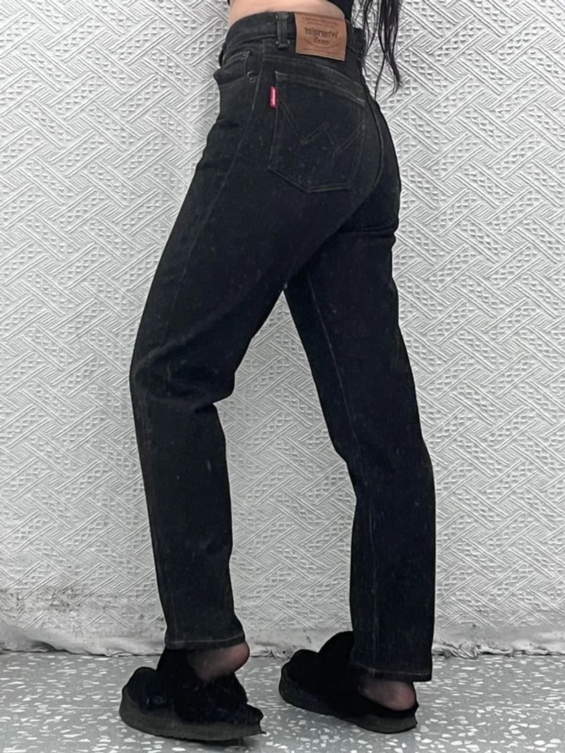 랭글러 빈티지 캐주얼 흑청 데님팬츠 29인치 C08062 상품이미지1