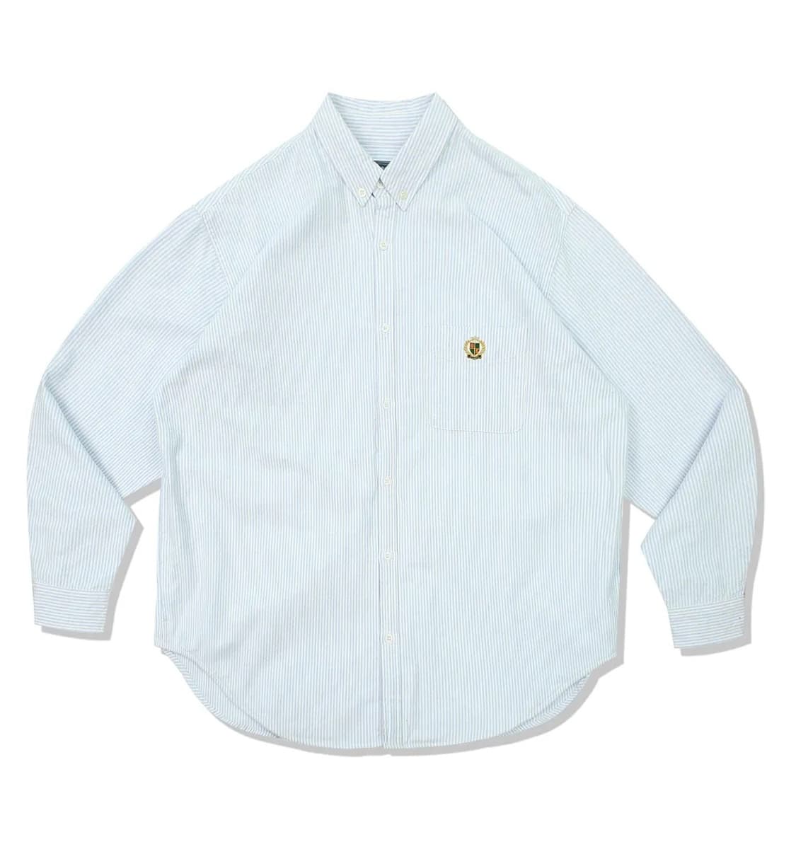 [아웃스탠딩] OS LOGO ST OXFORD SHIRT_SKY BLUE 상품이미지3