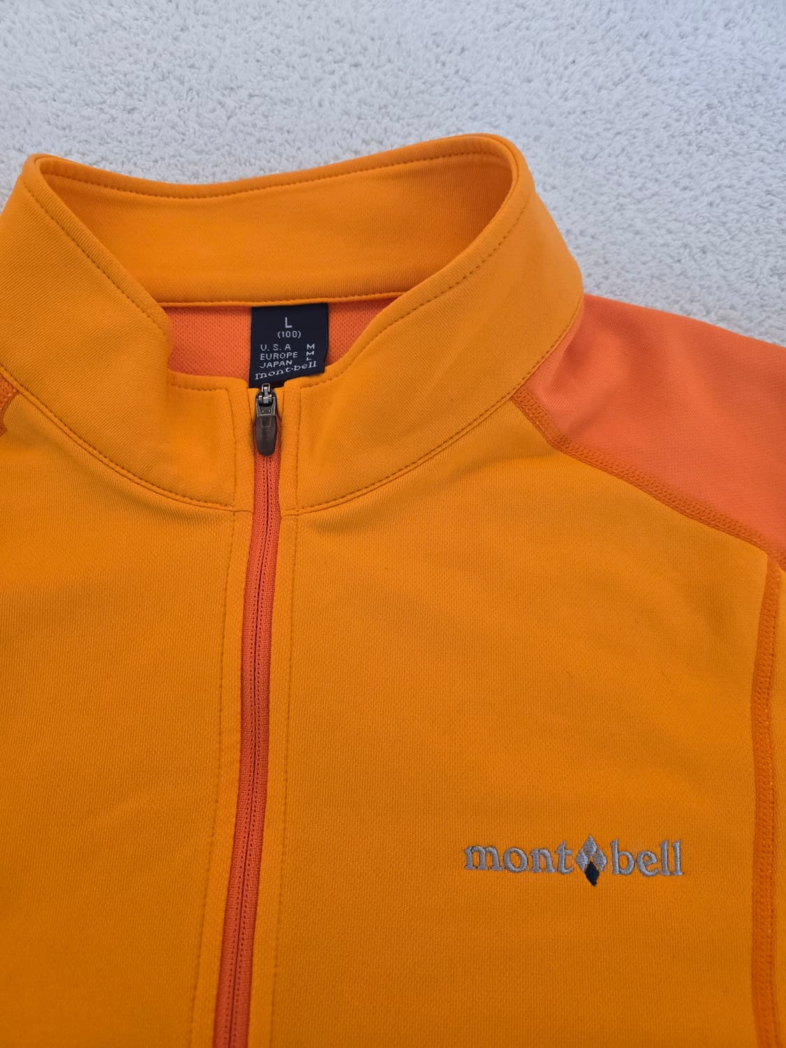 몽벨 오렌지색 긴팔 기능성 티셔츠 100 상품이미지4
