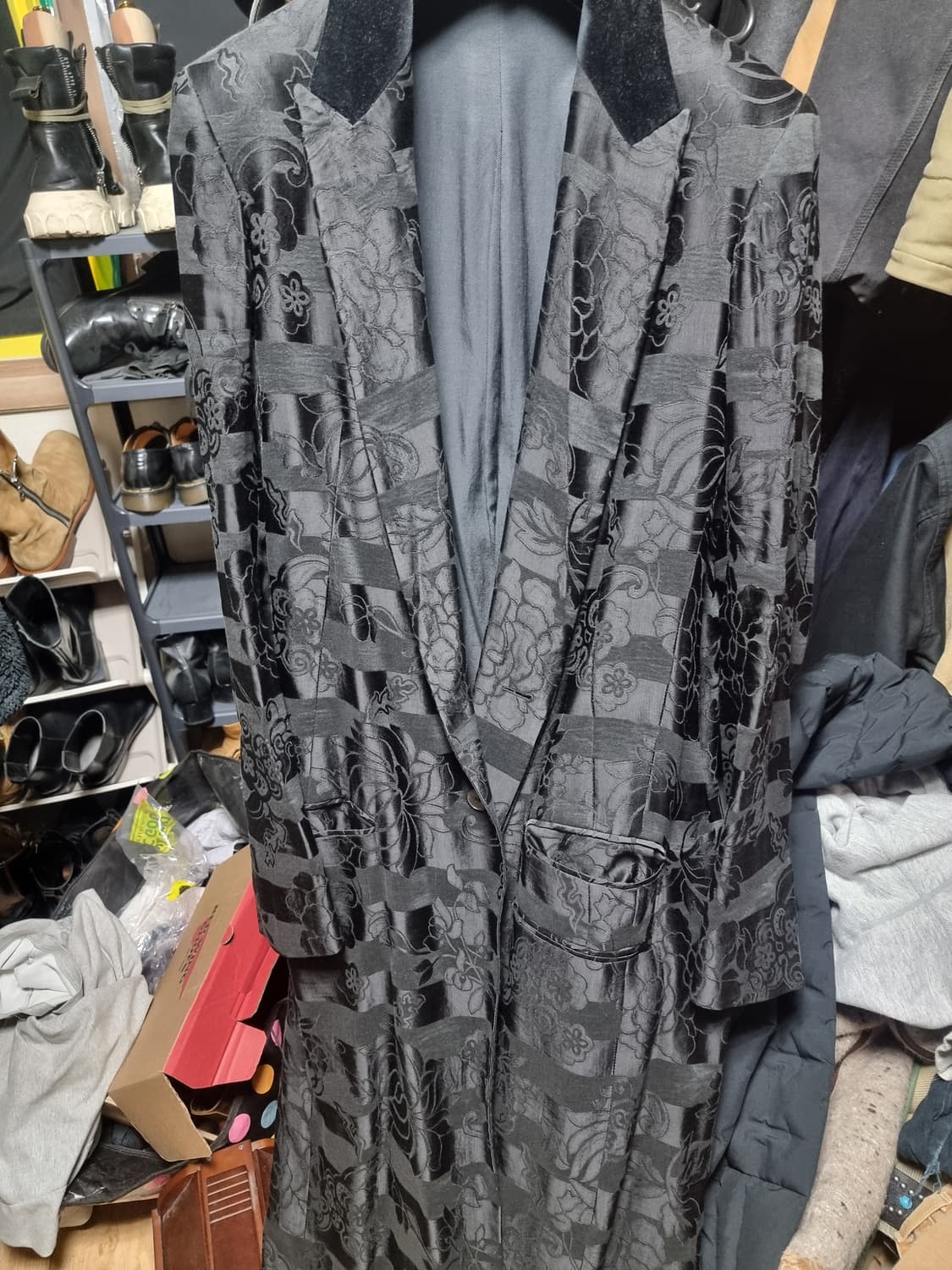 하이더아크만 플로럴 자가드 코트  상품이미지1