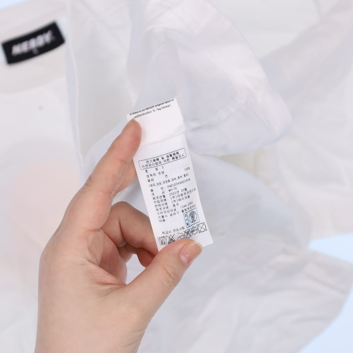 S 널디 백로고 반팔 티셔츠 0407M 상품이미지4