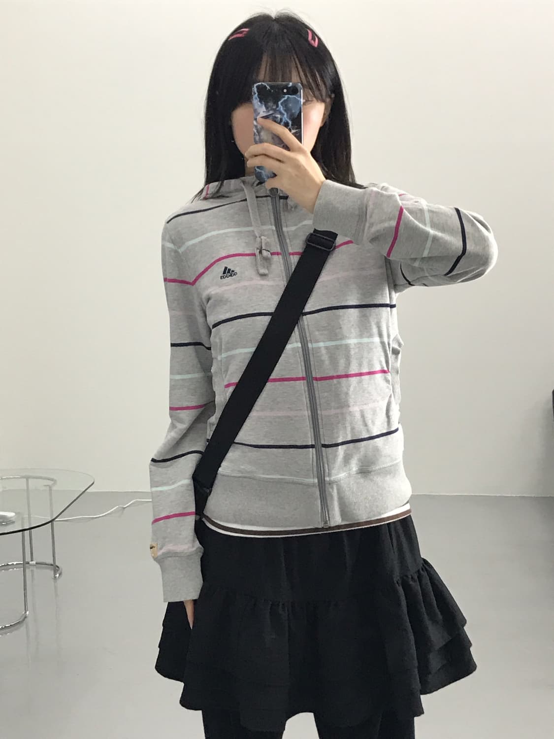 Adidas Striped Zip Up Hoodies 상품이미지2