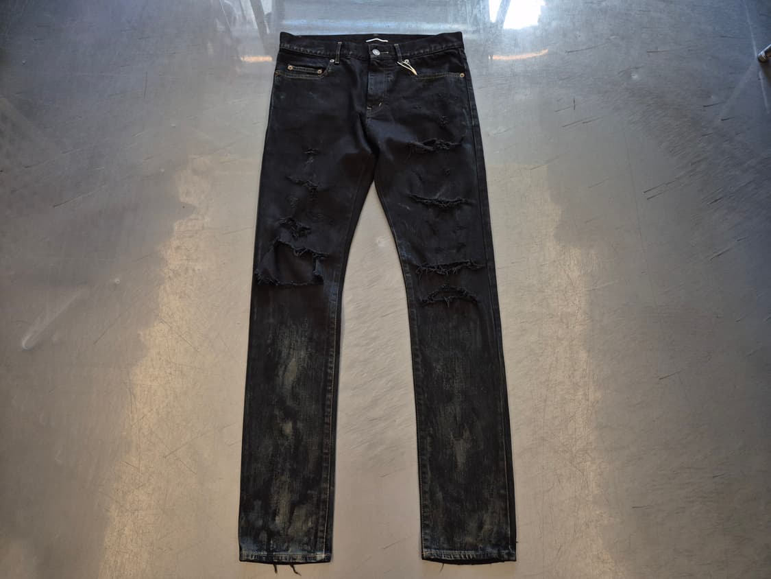15aw Saint Laurent 에디슬리먼 디스트로이드 진 지디착용 상품이미지1
