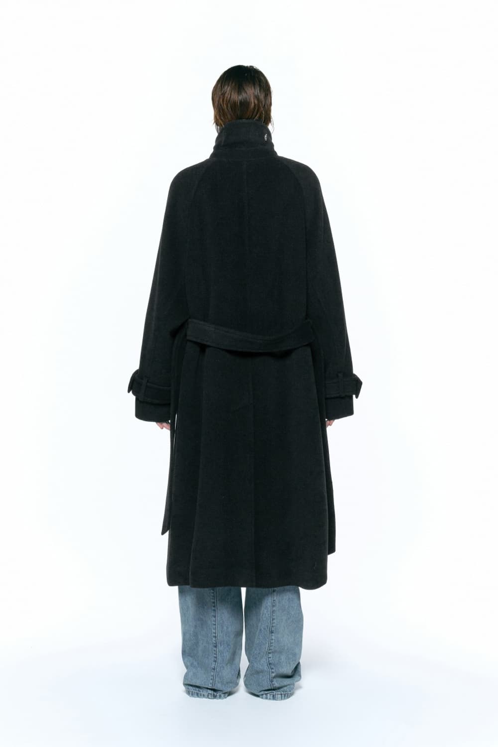 인사일런스 우먼 발마칸 코트 블랙 m 판매합니다! 상품이미지3