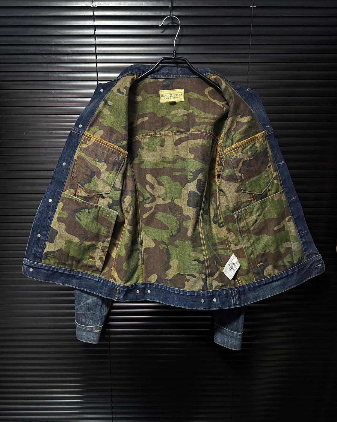 데님앤서플라이 폴로 랄프로렌 워싱 데님 청 자켓 트러커 워크 XS 카모 상품이미지8