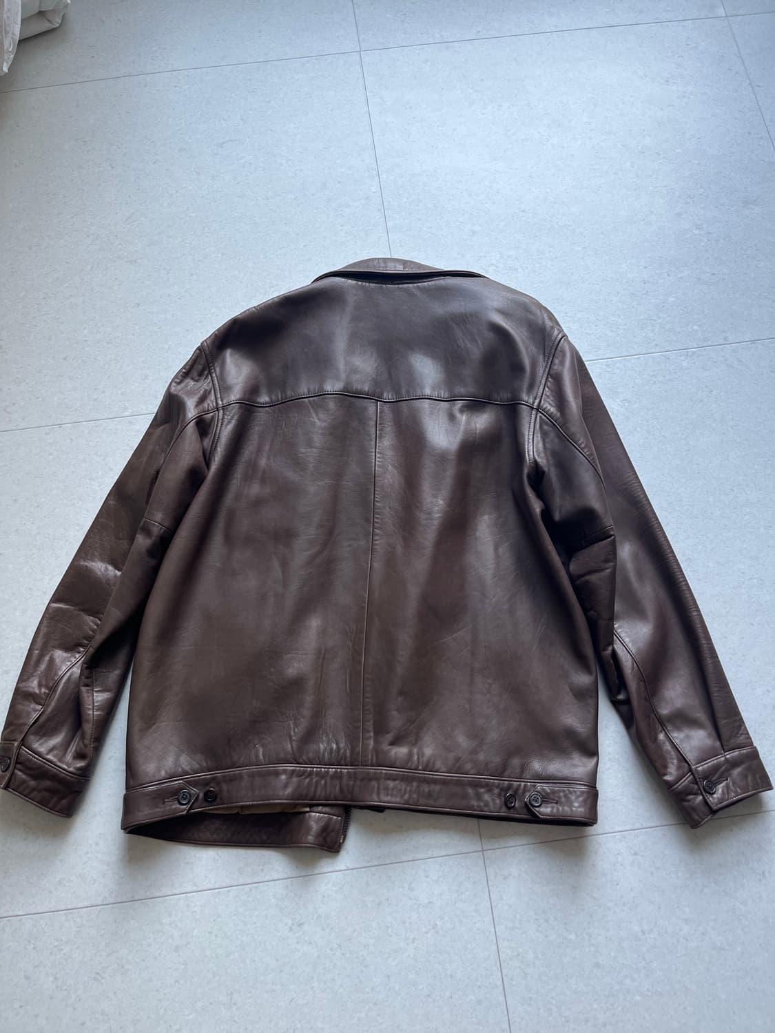 폴로 레더 자켓 램스킨 L 105 상품이미지2