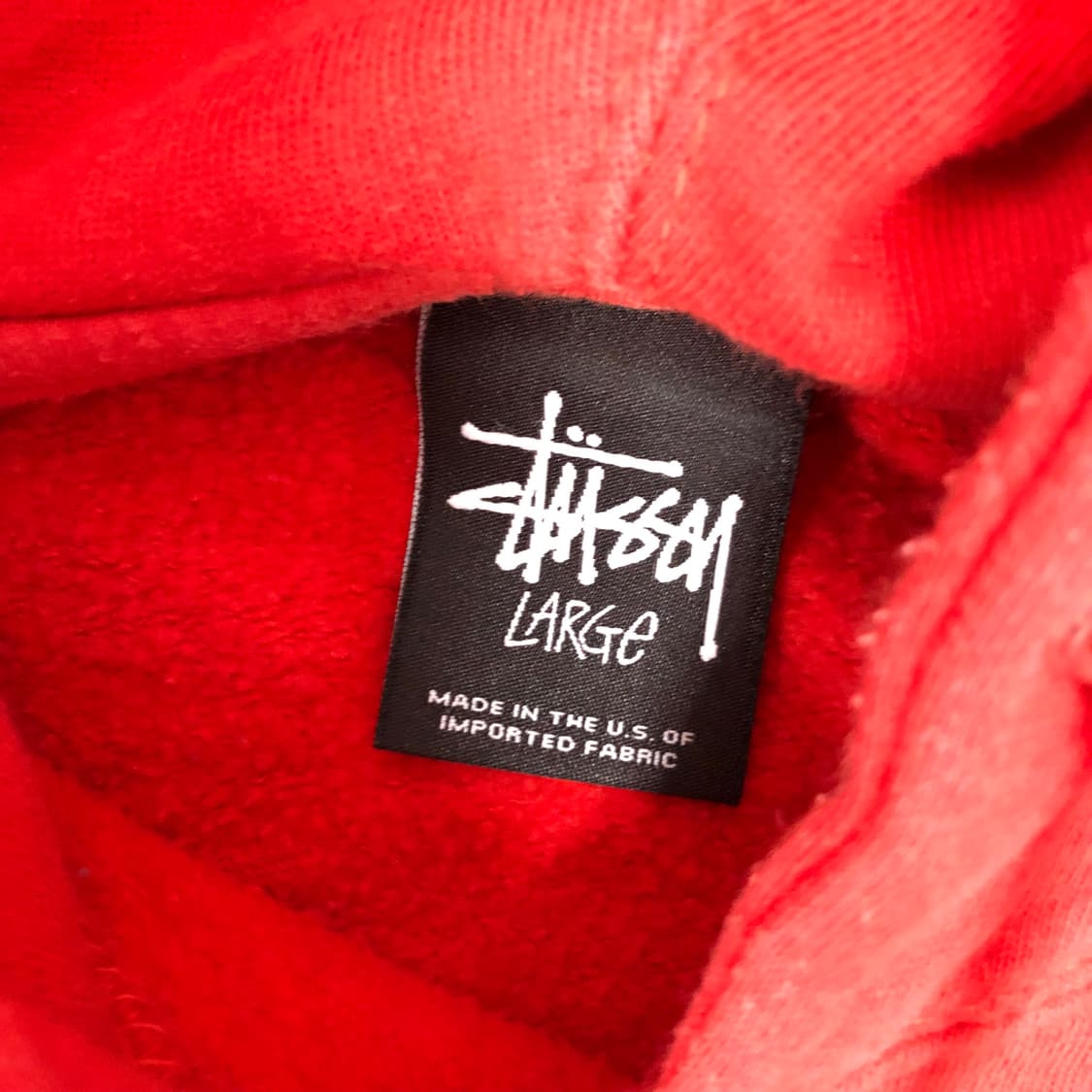 2000s 올드 스투시 빅 스탁로고 후드티 상품이미지5