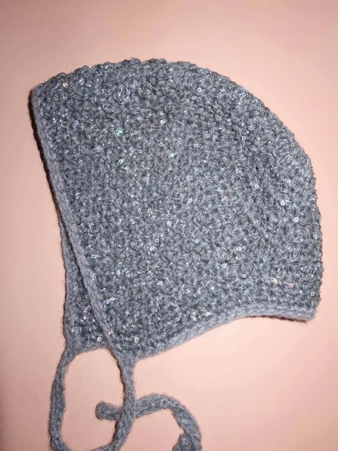 크로쉐안트 시퀸 보넷 그레이 상품이미지2