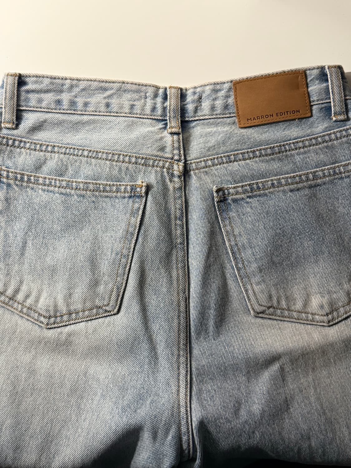 마론에디션 연청 와이드 데님 팬츠 상품이미지3