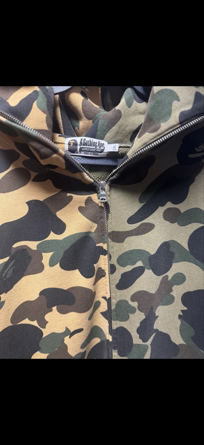 베이프 카모 샤크 후드집업 2XL 상품이미지2