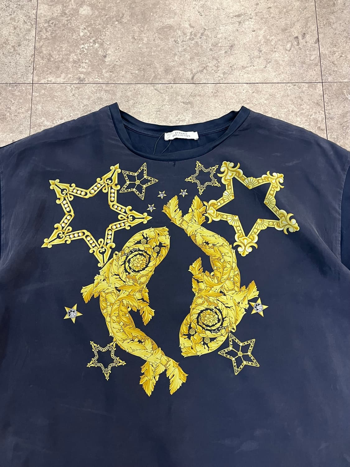 베르사체 반팔티 네이비 XL #csz3587 상품이미지4