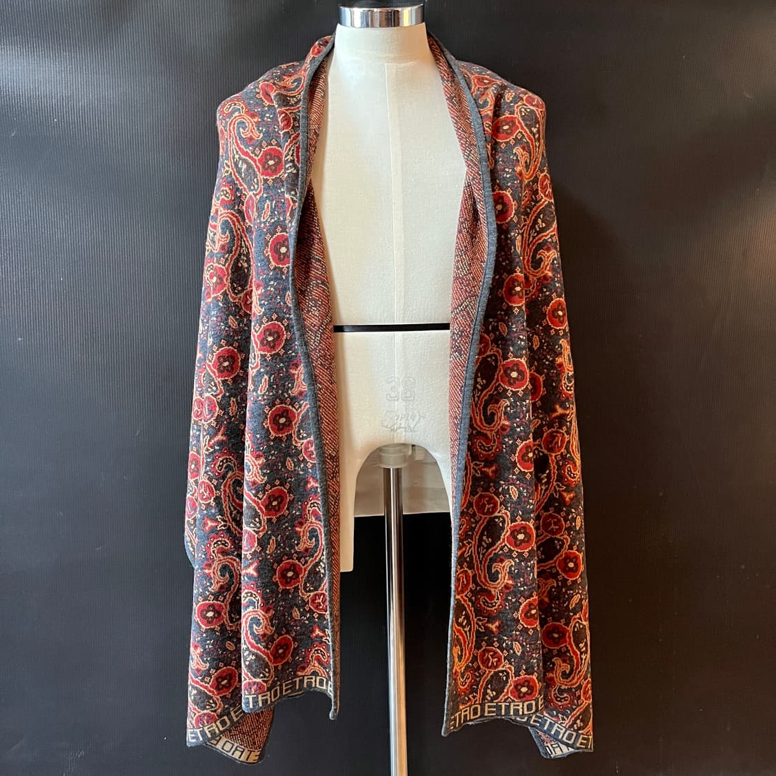 에트로 대형 울 실크 자카드 숄 머플러 상품이미지6