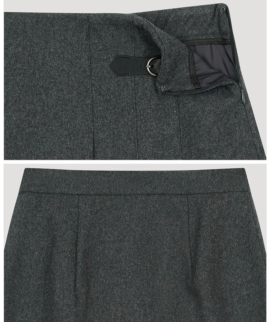 시스티나 울 블렌드 플레어 롱 스커트 상품이미지2